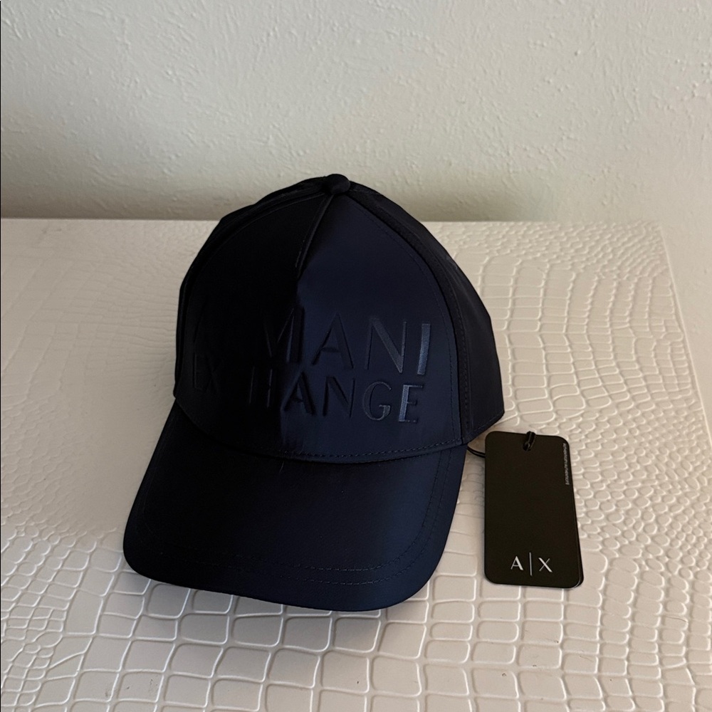 New Armani Exchange Blue Cap. NWT